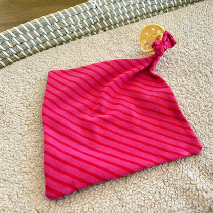 Speendoekje - Rood/roze - streepjes