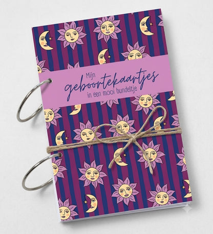 Bewaarbundel geboortekaartjes A5 - Midnight sun