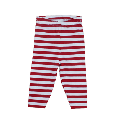 Legging - Rood Wit Gestreept - Organisch katoen