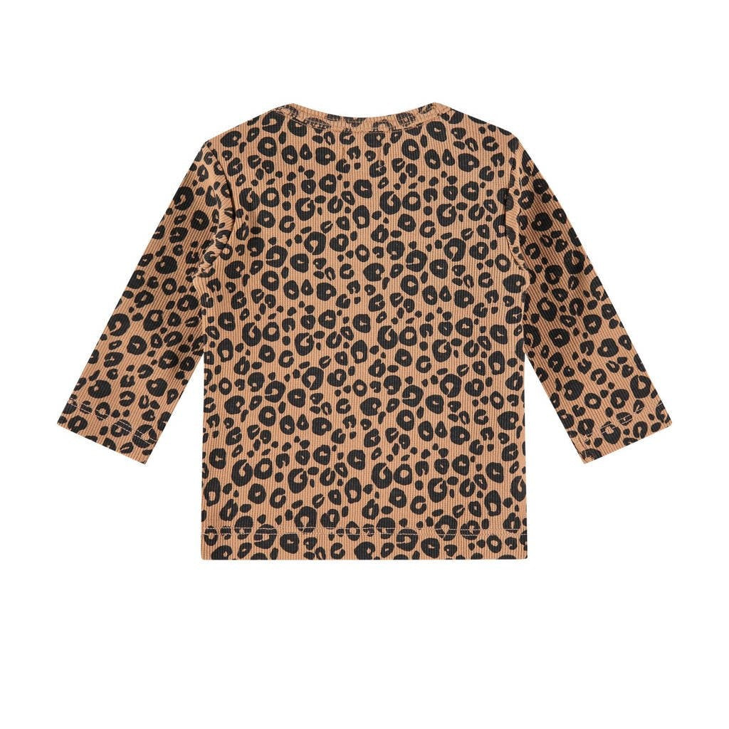 Baby longsleeve panter - Bruin/zwart - 68
