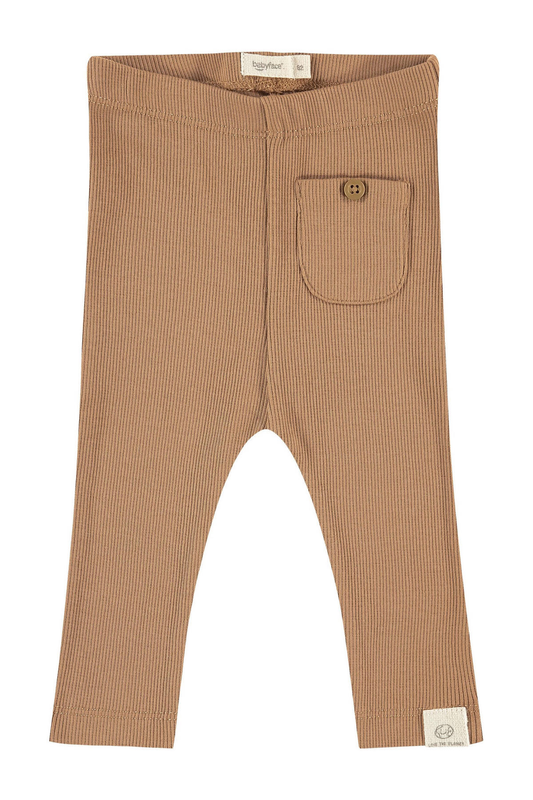 Baby broek geribbeld - Mocha - 68