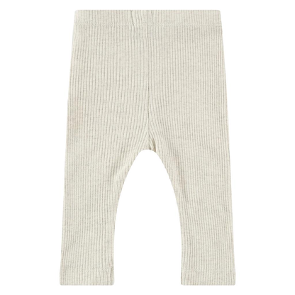 Baby rib broek - Ecru melange - Maat 68