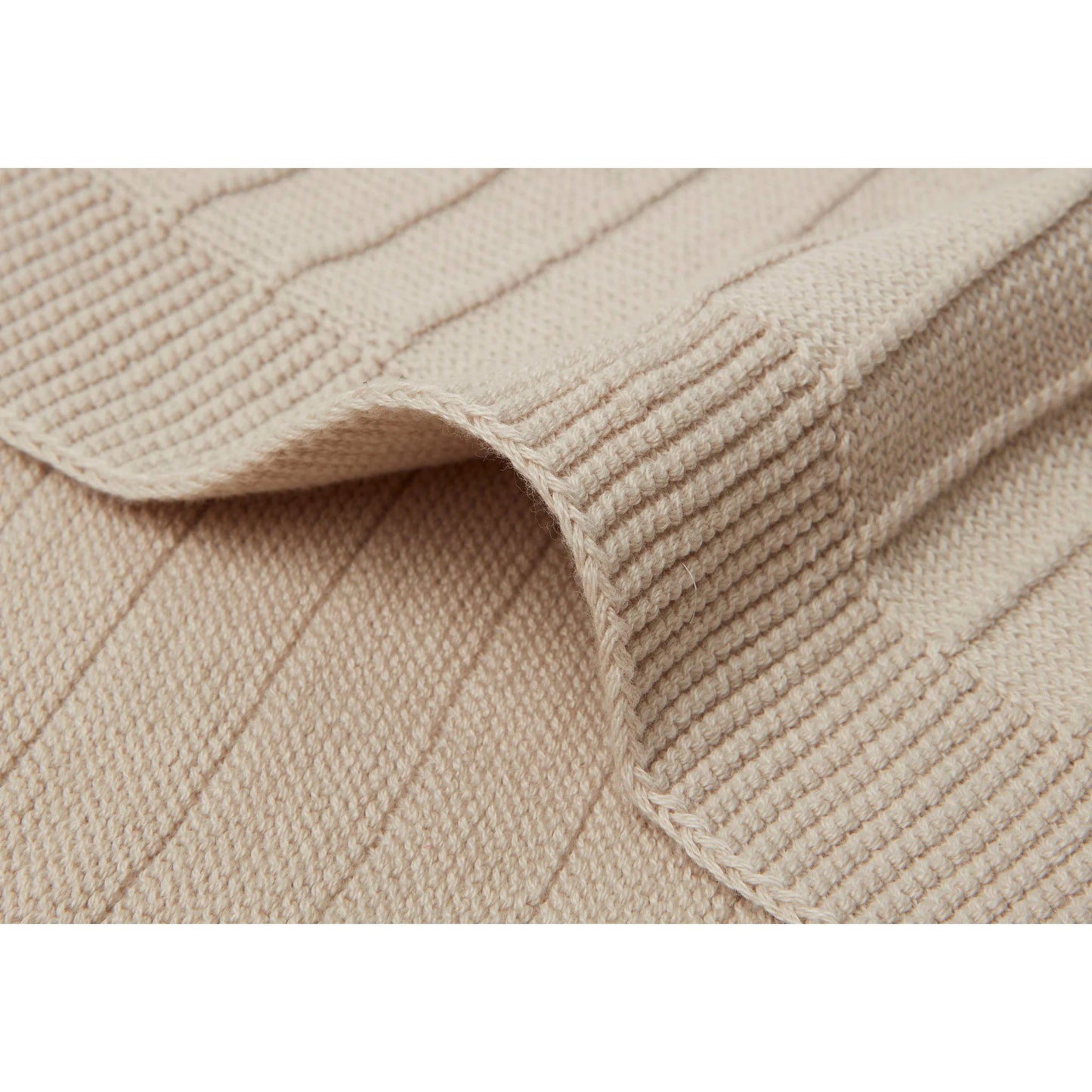 Ledikant Deken Pure Knit 100x150cm - Nougat