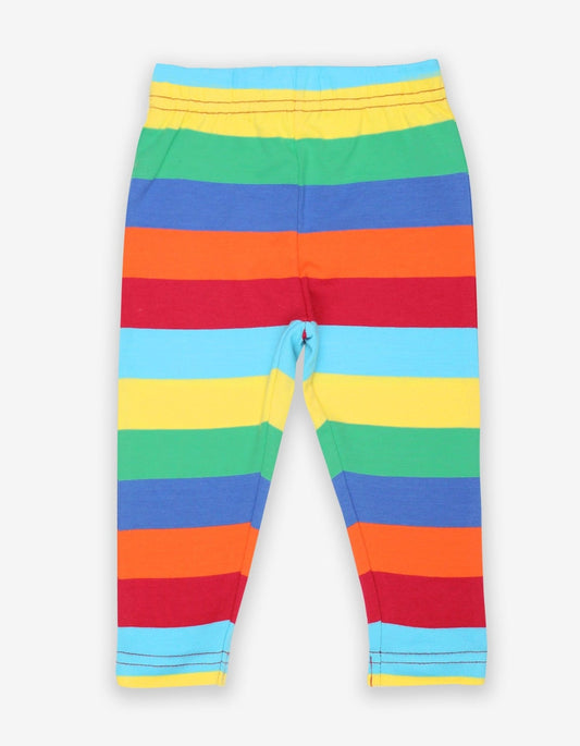 Kinder legging - bont gestreept - Biologisch katoen