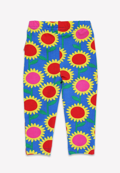 Kinder legging - zonnebloemen-zee-print - Biologisch katoen