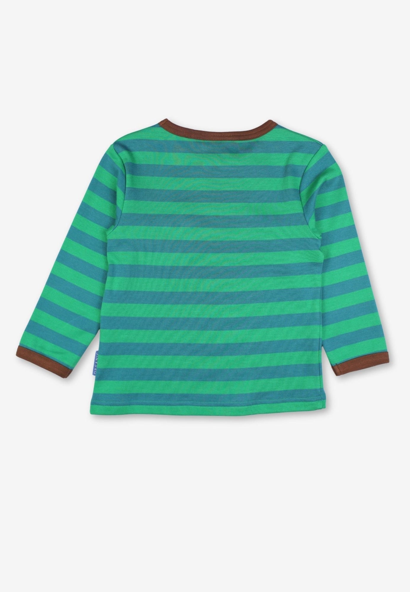 Kinder longsleeve - gestreept met beren - Biologisch katoen