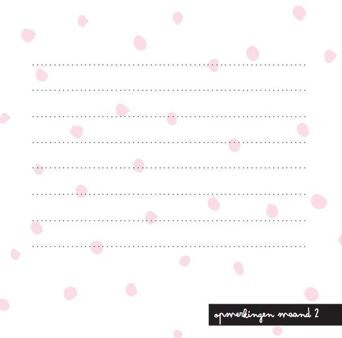 Invulboek - mijn negen maanden boek - pink