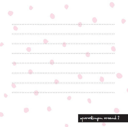 Invulboek - mijn negen maanden boek - pink
