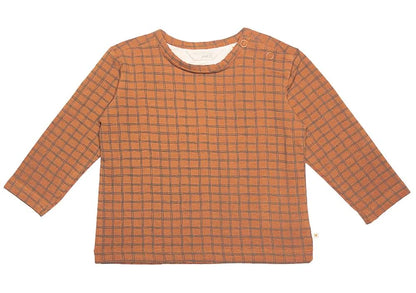 Longsleeve - checkered brown