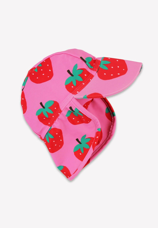 Zonnehoed met aardbeienprint, UV-bescherming UPF 50+