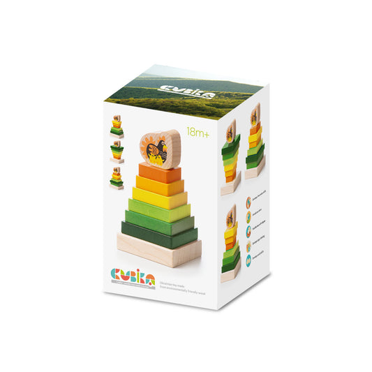 Houten stapelpiramide - Jungle