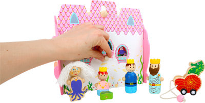 Houten speelhuisje - Zeemeermin