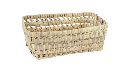 Commode mandje - palmgras - 3 maten