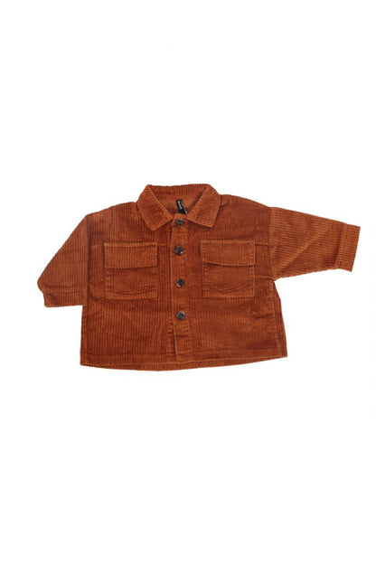 Corduroy jas - caramel  - Ravies Kids